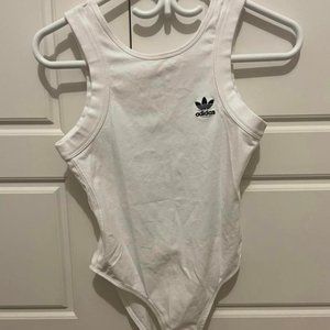 NWOT Adidas Open Back White Bodysuit